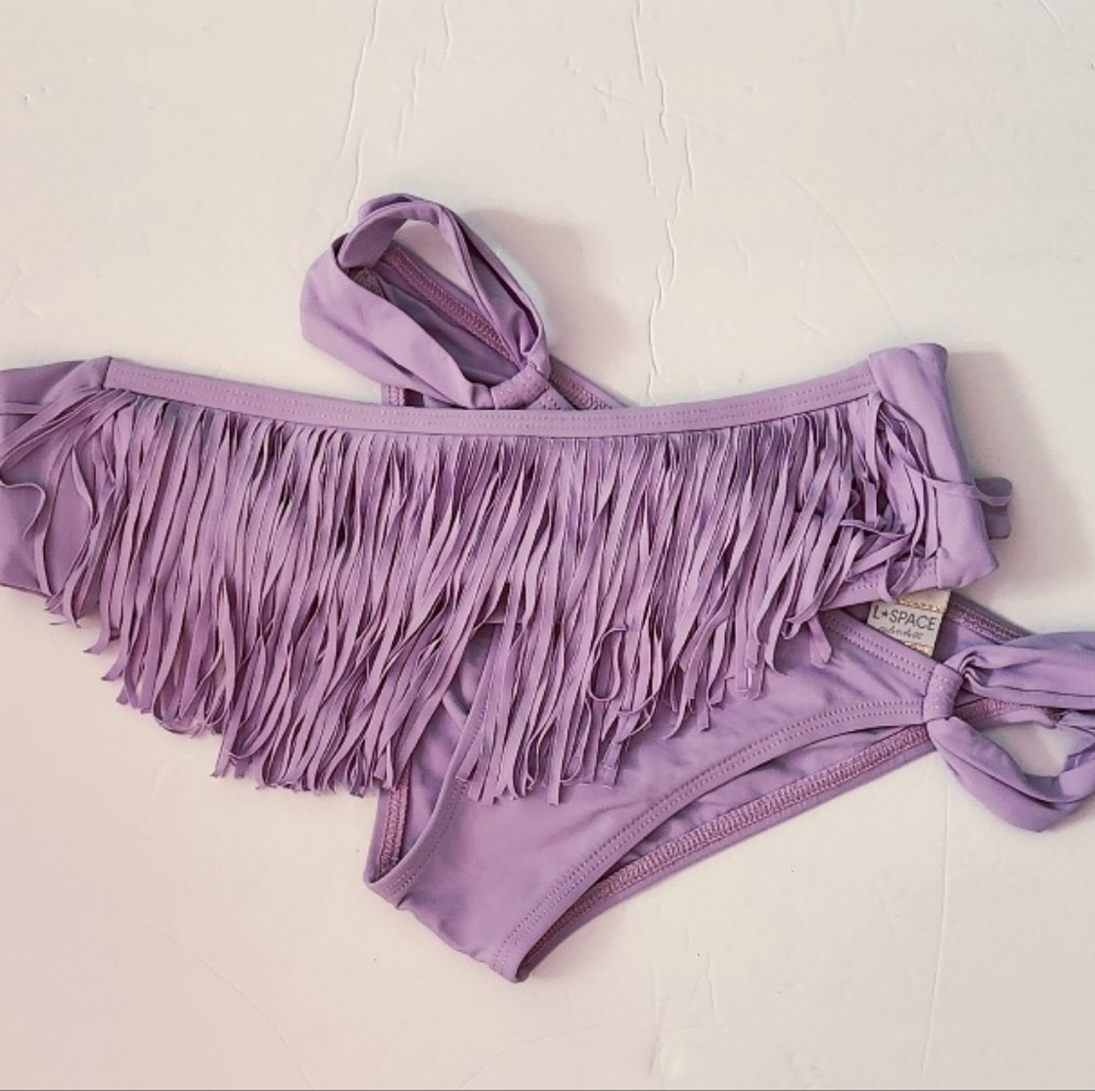 L Space fringe bikini